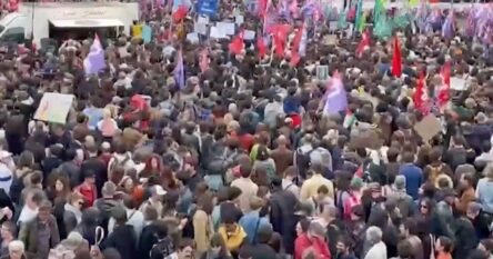 Hiljade ljudi maršira u Francuskoj na protestima protiv krajnje desnice