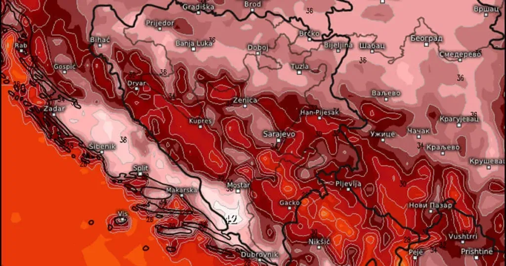 BiH će pogoditi “paklene vrućine”, najavljene temperature preko 40 stepeni