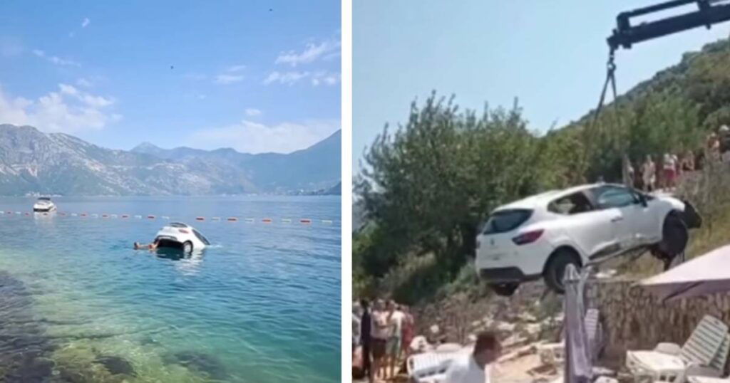 Automobil se survao na plažu punu kupača u Crnoj Gori