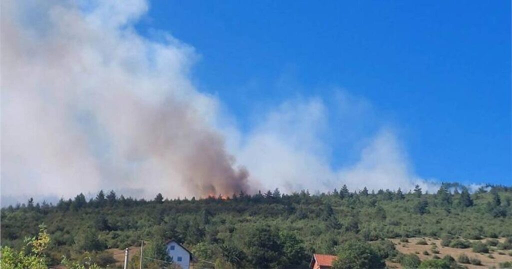 Požar u Drvaru, vatra prijeti kućama