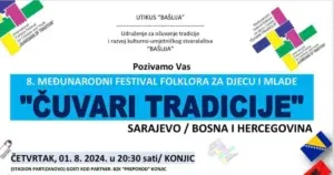 Osmi međunarodni festival folklora za djecu i mlade “Čuvari tradicije” od 1. do 5. augusta