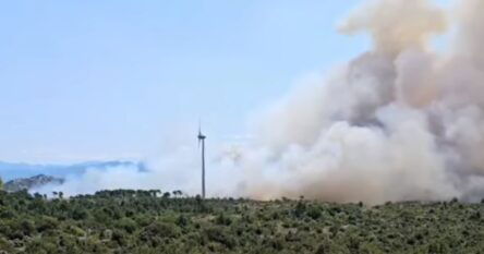 Veliki požar buknuo na Pelješcu: Na terenu 100 vatrogasaca i četiri kanadera (FOTO/VIDEO)