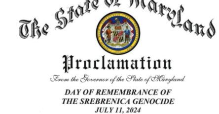 Američka savezna država Maryland proglasila 11. juli Danom sjećanja na genocid u Srebrenici