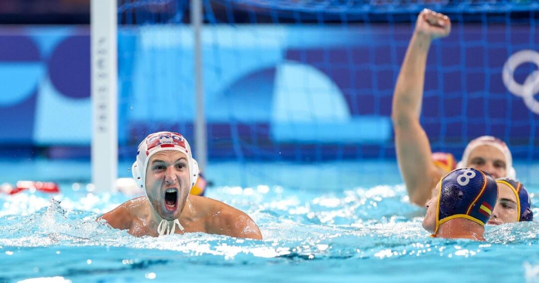 vaterpolo susret Hrvatska Španija u četvrtfinalu Olimpijskih igara u Parizu