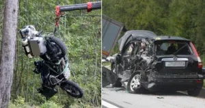 Troje mrtvih u dvije nesreće: Muškarac poginuo na zaustavnoj traci, dvoje na motociklu