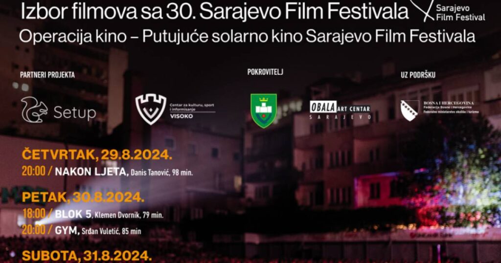 Izbor filmova iz programa 30. SFF-a u Visokom, Gradačcu i Jajcu