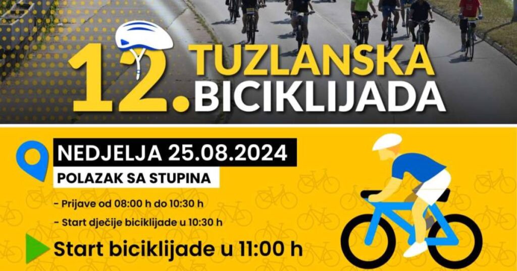 Ovogodišnja 12. Tuzlanska biciklijada 25. augusta, otvorene prijave