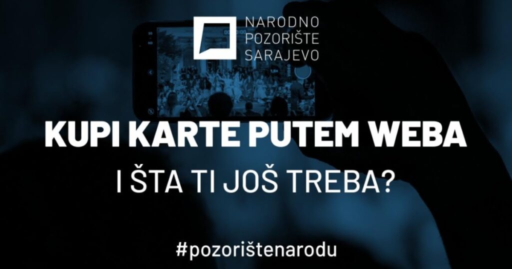 Od 3. septembra online kupovina ulaznica za sve predstave u produkciji Narodnog pozorišta Sarajevo