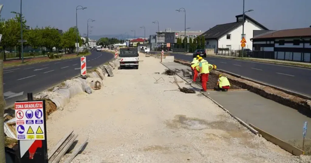 Pogledajte kako izgledaju radovi na tramvajskoj pruzi Ilidža – Hrasnica