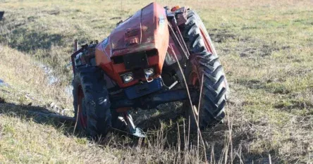 U nesreći na magistralnom putu poginuo vozač traktora, saobraćaj obustavljen