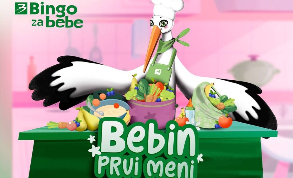 Bingo Roda: “Bebin prvi meni”, knjiga recepata i namirnice na posebnim akcijama