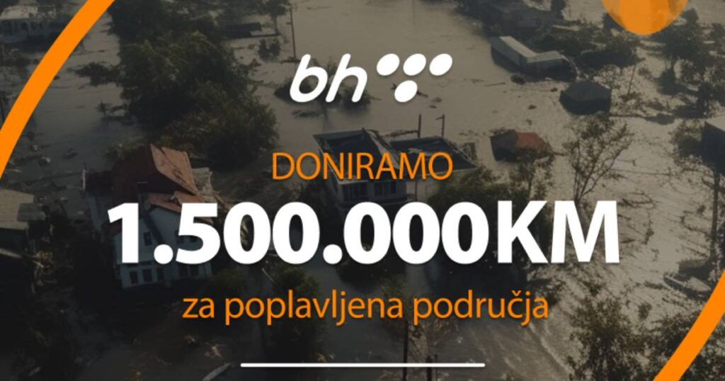 BH Telecom dodijelio donacije: 1,5 miliona KM za saniranje posljedica poplava