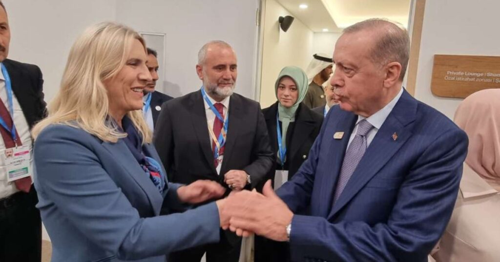 Cvijanović zahvalna Erdoganu na dobroj saradnji i prijateljskom odnosu prema bh. narodima