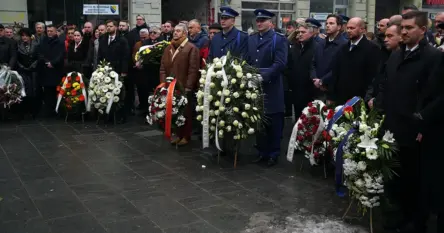 Polaganjem cvijeća kod Vječne vatre brojne delegacije obilježile Dan državnosti BiH