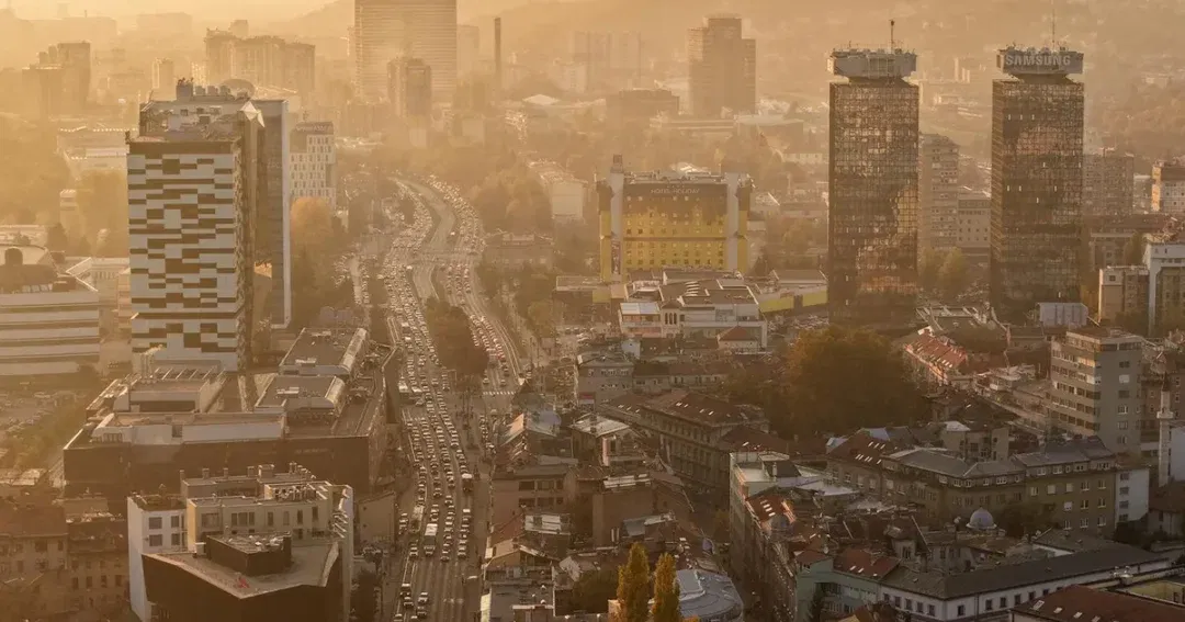 sarajevo jesen vrijeme panorama