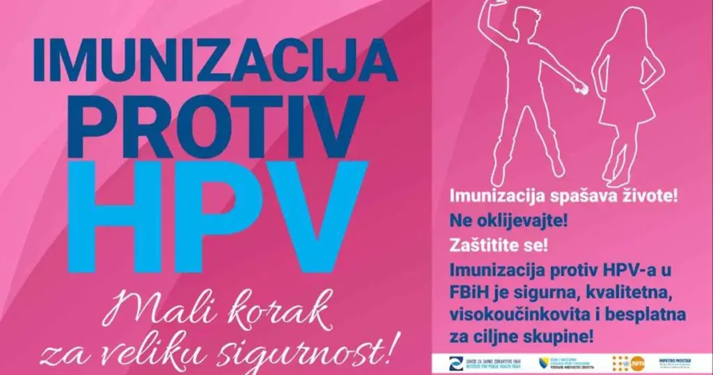 Imunizacija protiv HPV-a u FBiH sigurna, kvalitetna i besplatna za ciljne skupine