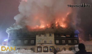 Vatra se brzo širila: Veliki požar zahvatio poznati hotel na Vlašiću