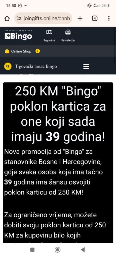 Iz Binga se oglasili: Ne nasjedajte na lažne nagradne igre na društvenim mrežama