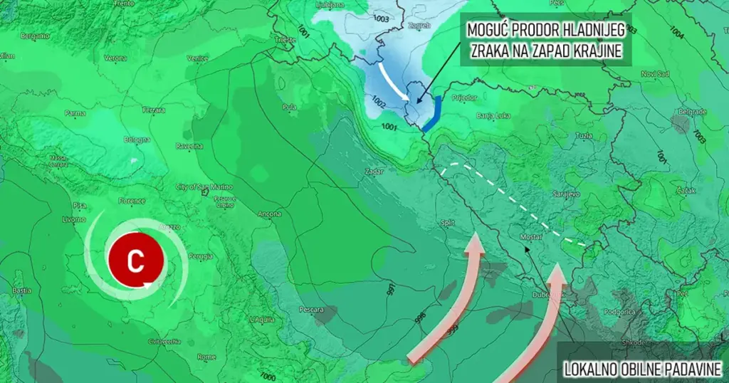 BHmeteo objavio novu prognozu: U nizu nestabilnih dana jedan će biti sunčan