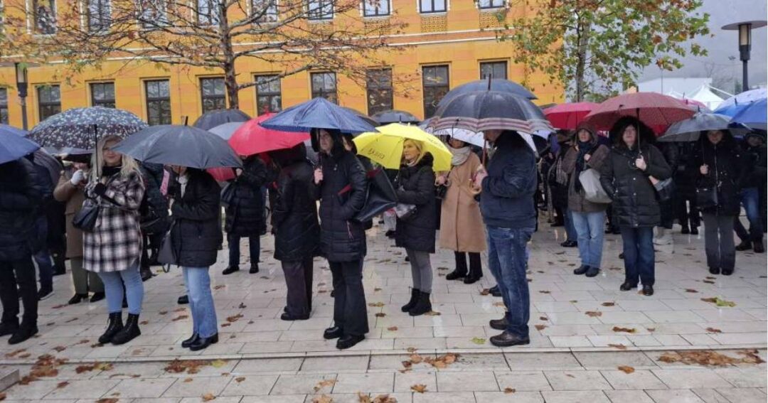 protest prosvjetni radnici hnk