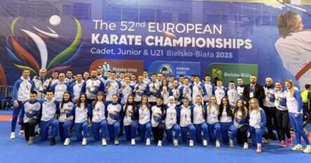 Mladi karatisti BiH osvojili osam medalja na Evropskom prvenstvu u Poljskoj