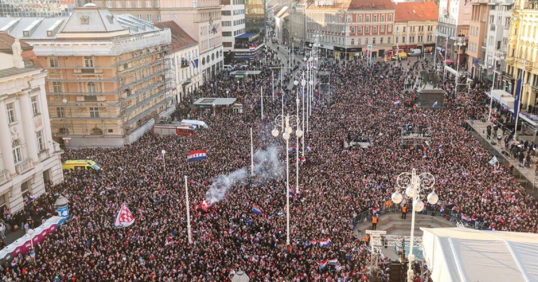 zagreb doček rukometaši